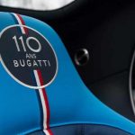  Headrest of the Bugatti Chiron Sport '110 ans Bugatti' edition 